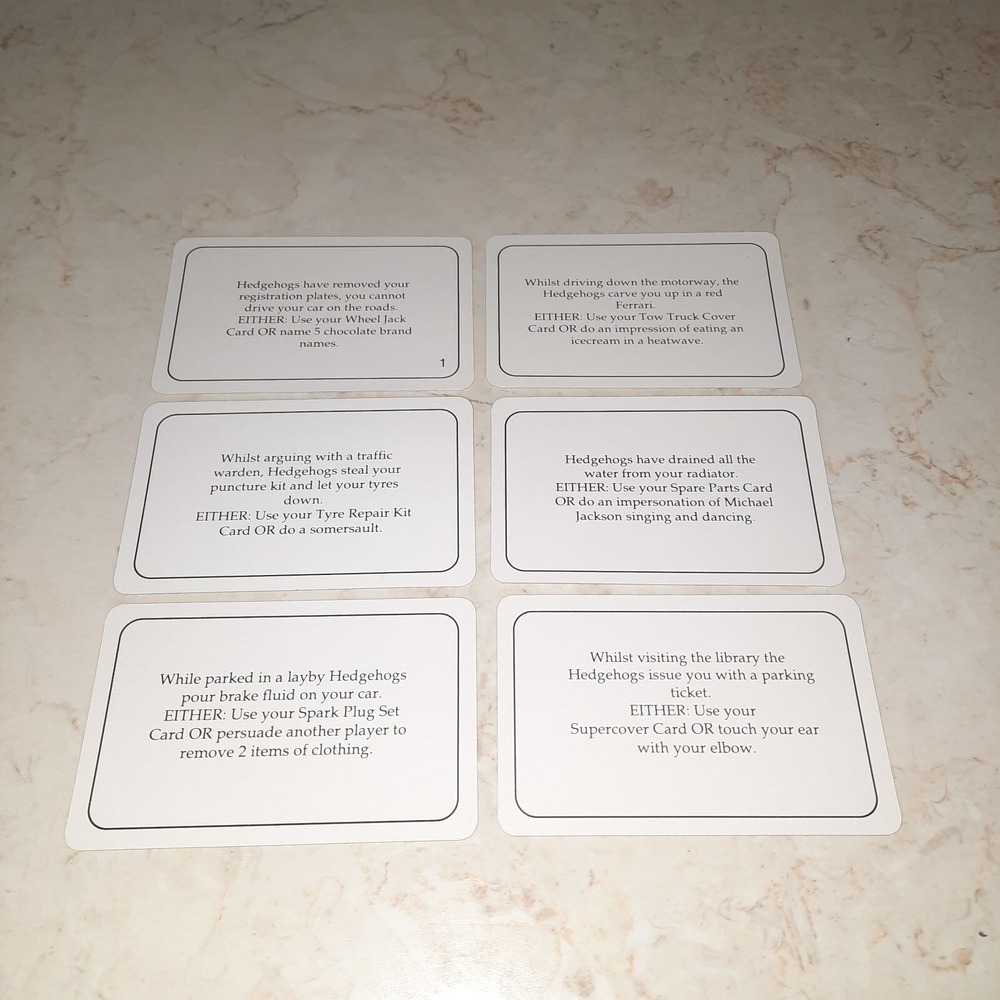 Hedgehogs Revenge Vintage Game Replacement Piece Cards - Picture 2 of 16
